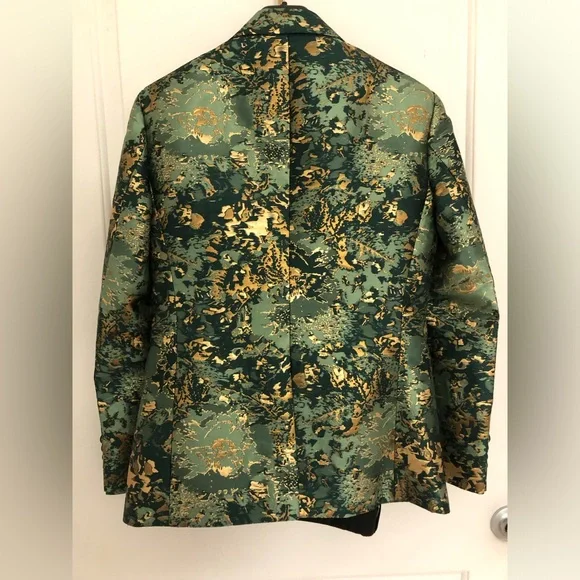 Green & Gold Camo Tuxedo – 3 Piece